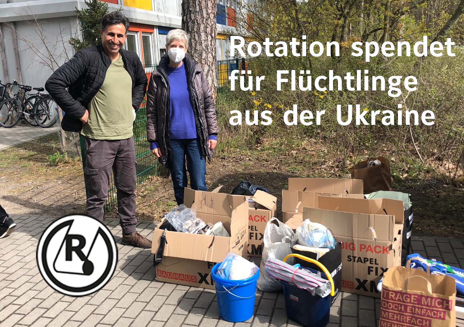 Read more about the article 11.04.2022 – Rotation spendet für Ukraine Flüchtlinge