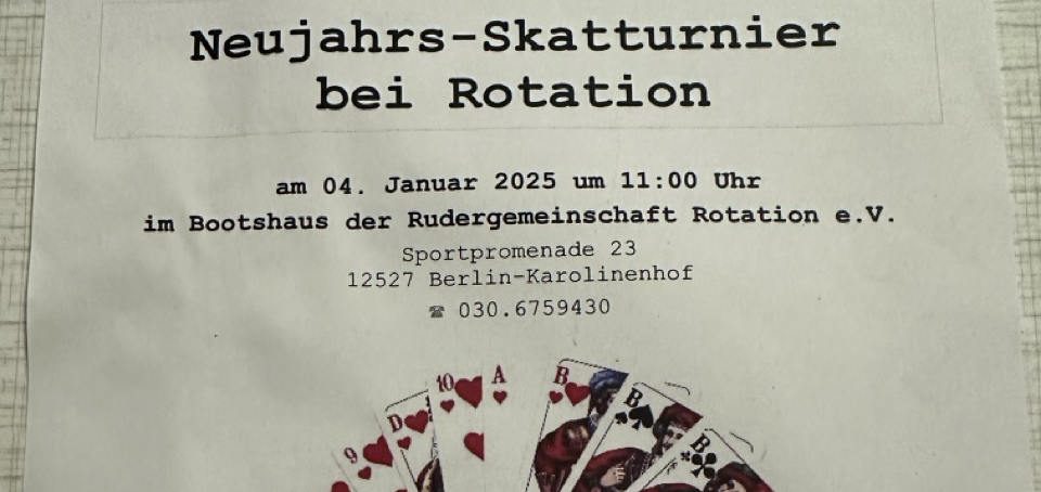 Read more about the article 04.01.2025 – Skatturnier bei Rotation